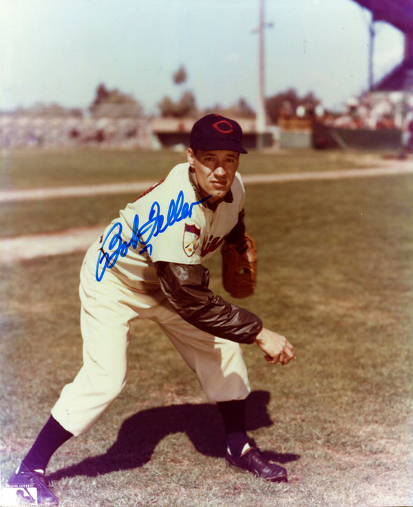 Bob Feller Autographed 8x10 Throwing Photo