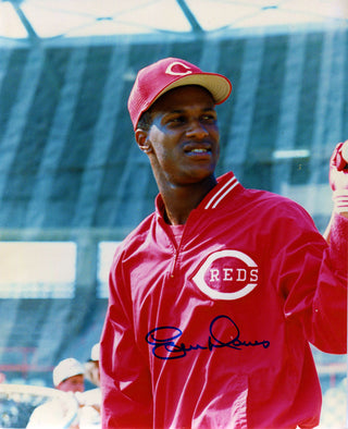 Eric Davis Autographed 8x10 Reds Photo
