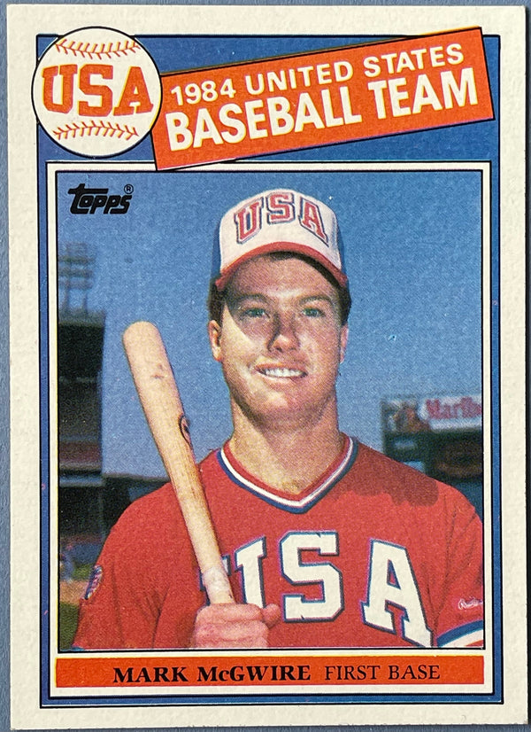 Mark McGwire 1985 Topps Team USA Rookie Card #401