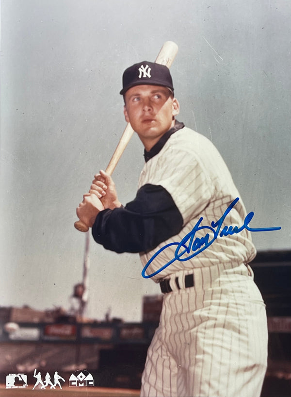 Tom Tresh Autographed Yankees 8x10 Baseball Photo