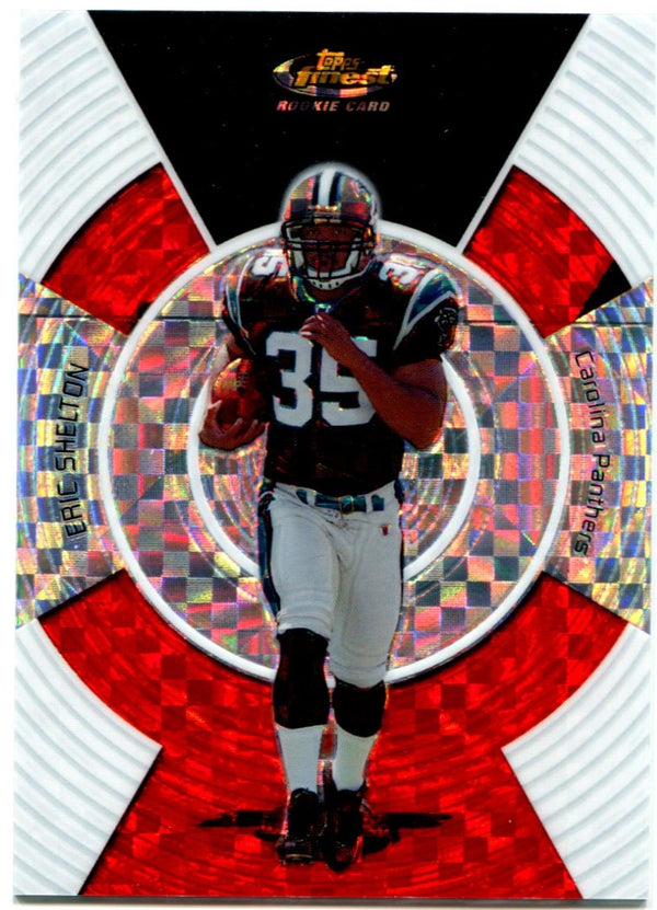 Topps Finest Rookie Card Eric Shelton 2005 010/250