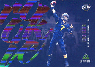 Will Grier 2019 Panini Luminance Luminary Rookie Card