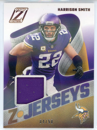 Harrison Smith 2021 Panini Zenith Z Jerseys Card #Z-HS