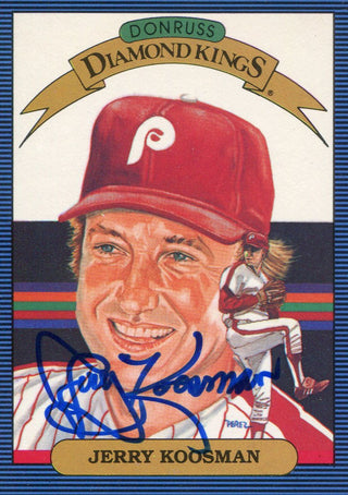 Jerry Koosman Autographed 1985 Donruss Diamond Kings Card #23