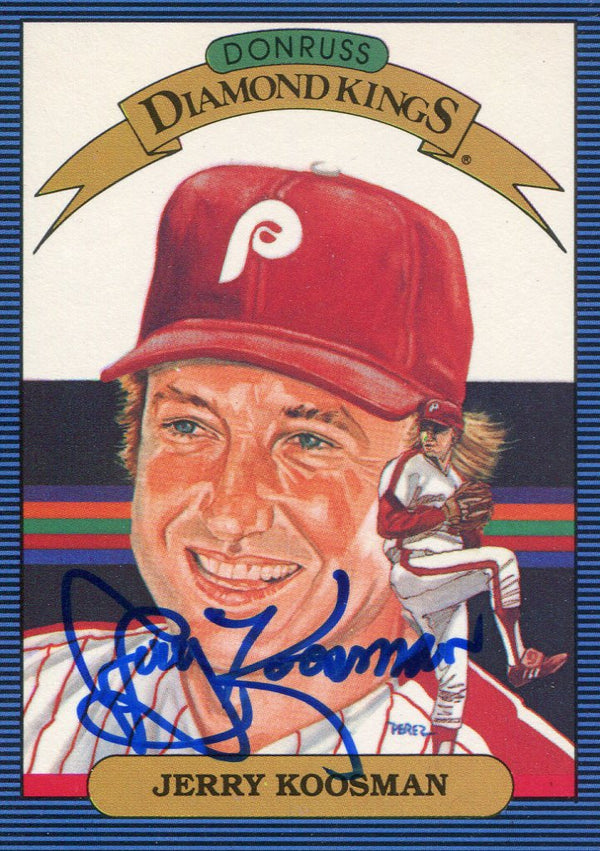 Jerry Koosman Autographed 1985 Donruss Diamond Kings Card #23