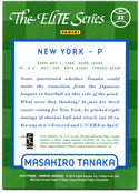 Masahiro Tanaka Donruss Elite Series Rookie Refractor 113/199