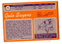Gale Sayers 1970 Topps #70 Card