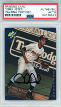 Derek Jeter Autographed 1993 Classic Best Gold Rookie Card #115 (PSA)