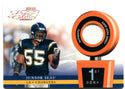 Junior Seau 2002 Playoff Game Worn Jersey Card