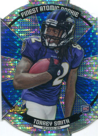 Torrey Smith 2011 Topps Finest Atomic Rookie Card