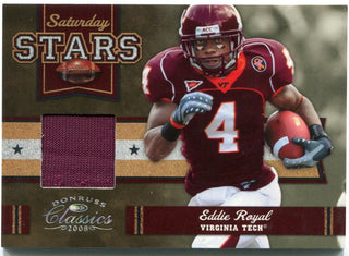 Eddie Royal Saturday Stars Donruss Classics Virginia Tech Jersey Card