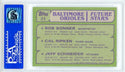 Cal Ripken Jr., Bob Bonner & Jeff Schneider 1982 Topps Card #21 (PSA Mint 9)