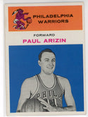 Paul Arizin 1961 Fleer Card #2