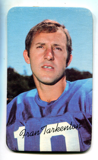 Fran Tarkenton 1970 Topps Super #1 Card