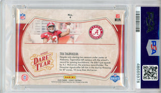 Tua Tagovailoa 2020 Panini Legacy Dare to Tear Rookie Variant Card #6 (PSA Gem Mint 10)