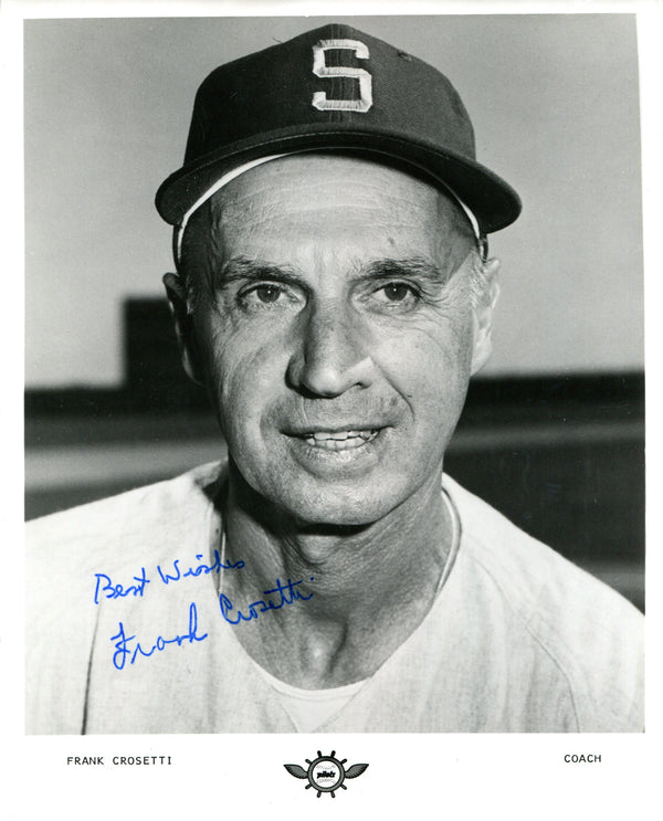 Frank Crosetti Autographed 8x10 Photo