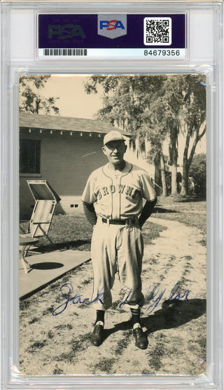 Zack Taylor Autographed Postcard (PSA)