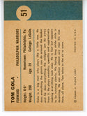 Tom Gola 1961 Fleer Card #51