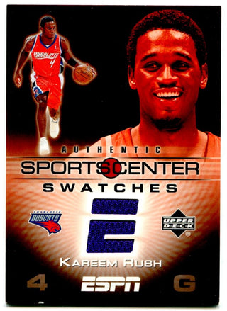 2005 Kareem Rush SportSCenter Swatches Jersey Card