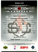 2005 Kareem Rush SportSCenter Swatches Jersey Card