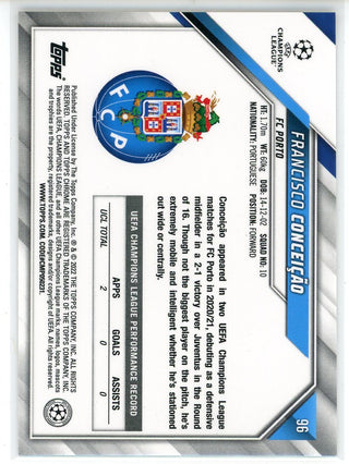 Francisco Conceicao 2022 Topps Chrome Champions League Gold Wave Rookie Card #96
