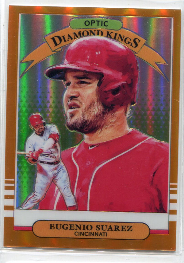Eugenio Suarez 2019 Donruss Optic Diamond Kings Orange Prizm Card 60/99