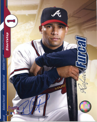 Rafael Furcal Autographed Atlanta Braves Headshot 8x10 Photo