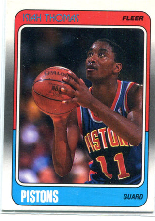 Isiah Thomas 1988 Fleer Unsigned Card
