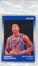 Derrick Coleman 1990 Star Card Set (1-11)