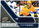 Filip Forsberg Upper Deck Jersey Card 2020