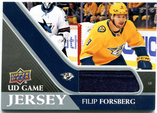Filip Forsberg Upper Deck Jersey Card 2020