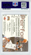 Allen Iverson Autographed 2001-02 Fleer Premium Performers Patch Card (PSA Auto Gem Mt 10)