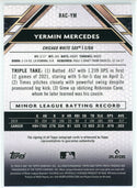 Yermin Mercedes Autographed 2021 Topps Triple Threads Rookie Card #RAC-YM