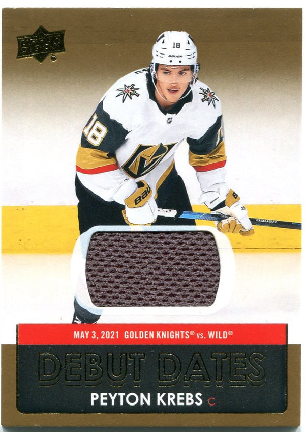 Peyton Krebs Upper Deck Jersey Card Debut Dates