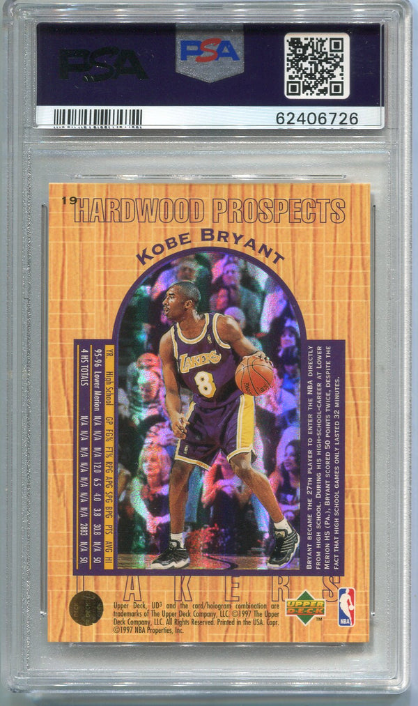 Kobe Bryant 1996 UD3 Rookie Card (PSA Mint 9)
