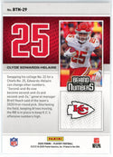 Clyde Edwards-Helaire 2020 Panini Playoff Behind the Numbers Rookie Card #BTN-29