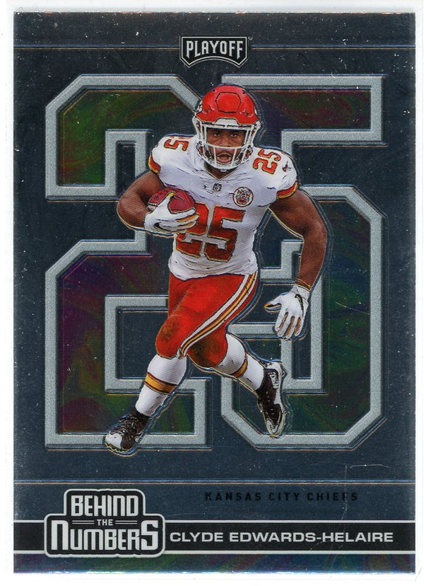 Clyde Edwards-Helaire 2020 Panini Playoff Behind the Numbers Rookie Card #BTN-29