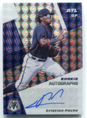 Cristian Pache 2021 Panini Mosaic Rookie Autographs #RAMCP Card