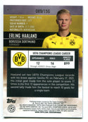 Erling Haaland 2021 Topps Stadium Club Chrome Green Electric #9 Card /150