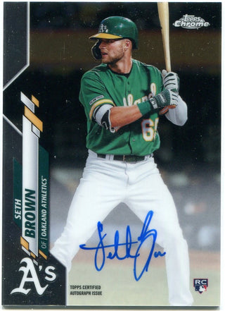Seth Brown Topps Chrome Rookie Autograph 2020