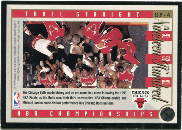 Michael Jordan Upper Deck Three Straight 1993