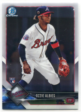 Ozzie Albies 2018 Bowman Chrome Rookie Card