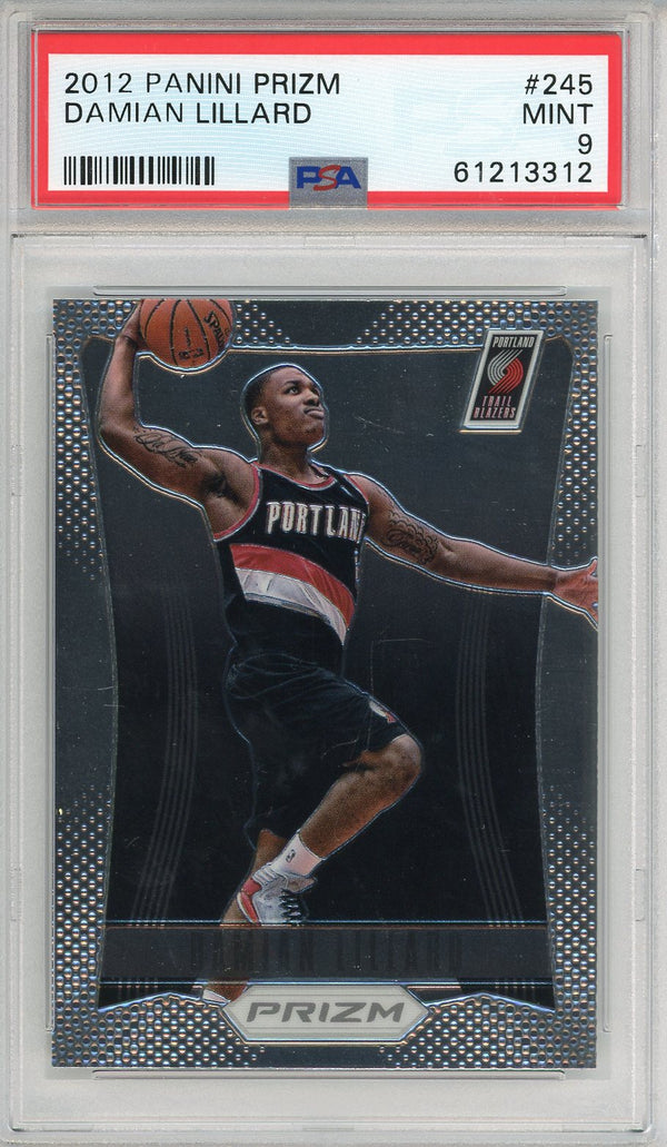 Damian Lillard 2012 Panini Prizm Card #245 (PSA Mint 9)