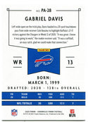 Gabe Davis Panini Chronicles Rookie 2020