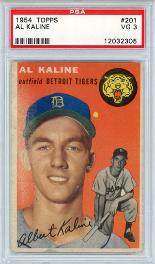 Al Kaline 1954 Topps Card #201 (PSA VG 3)