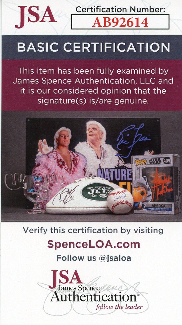 Whitey Ford Autographed Official American League Gene Budig Baseball (JSA)