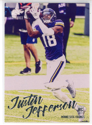 Justin Jefferson 2020 Panini Chronicles Luminance Rookie Card #217