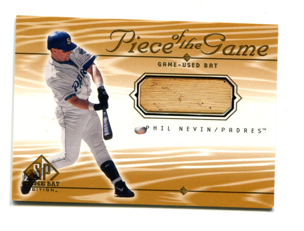 Phil Nevin 2000 Upper Deck Piece Of The Game #PN Bat Card