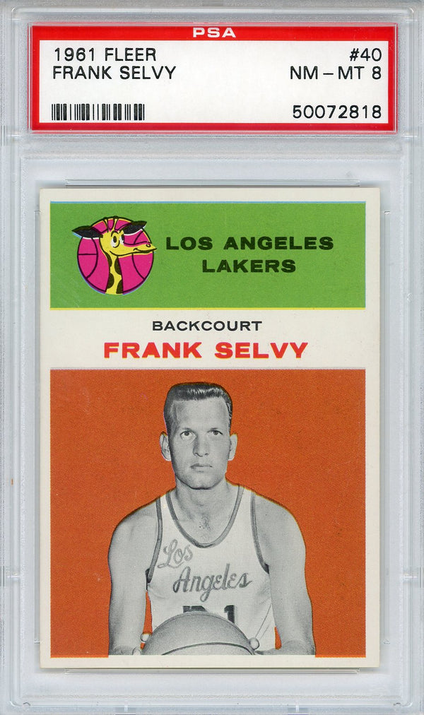 Frank Selvy 1961 Fleer Card #40 (PSA NM-MT 8)