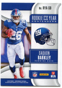 Saquon Barkley 2018 Panini Contenders Rookie Card Back